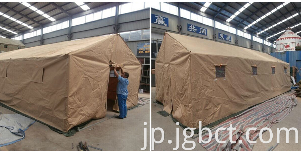 Outdoor disaster relief tent